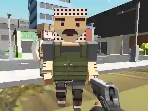 遊戲Block Pixel Cop: Gun Craft In Robbers World在線