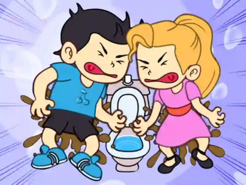 遊戲Toilet Rush Race: Draw Puzzle在線