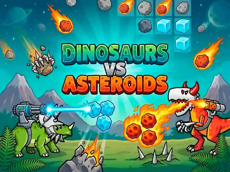 遊戲Dinosaurs vs Asteroids在線