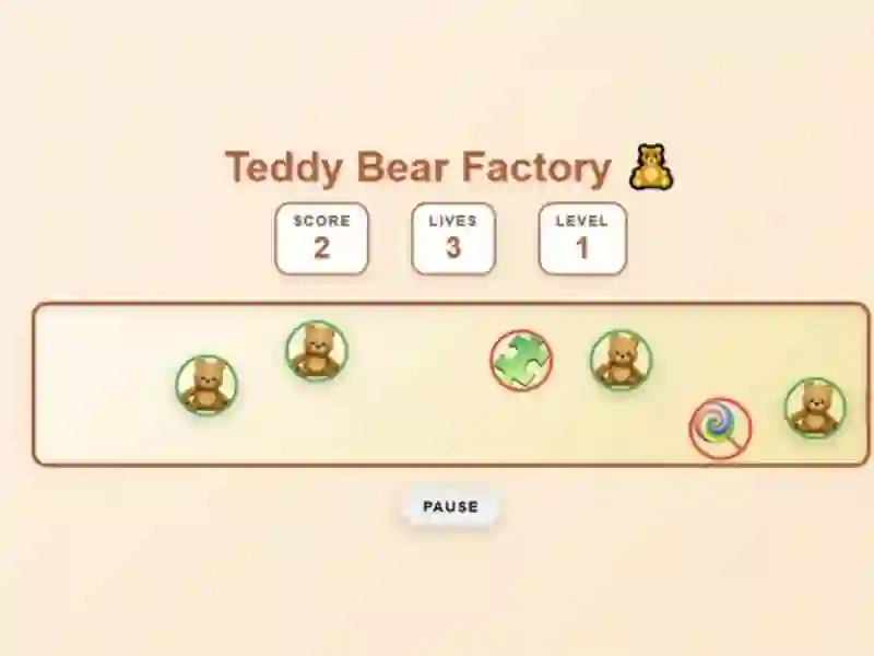 遊戲Teddy Bear Factory在線