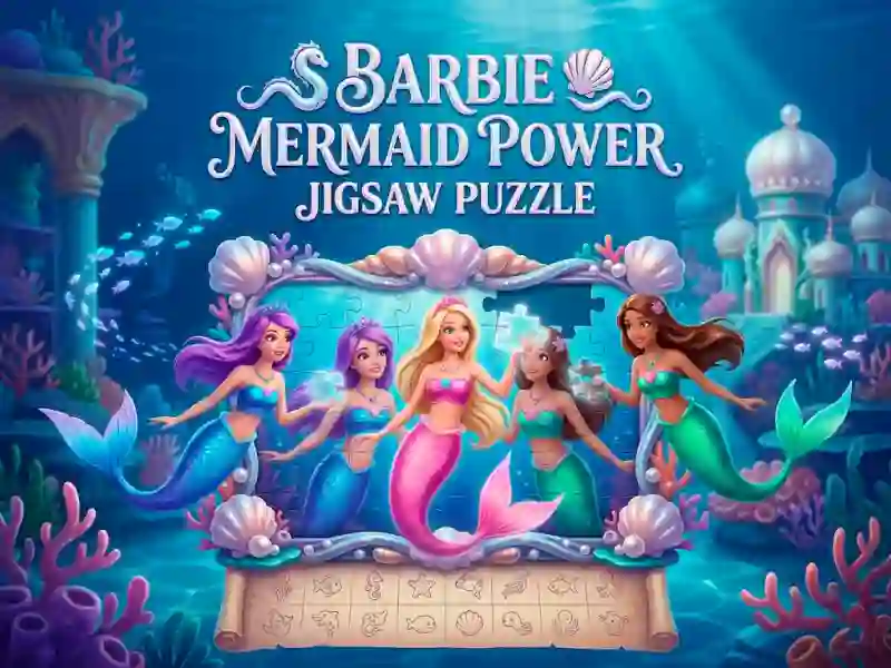 遊戲Barbie Mermaid Power Jigsaw Puzzle在線