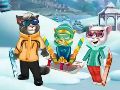 遊戲Cats Winter Fun在線