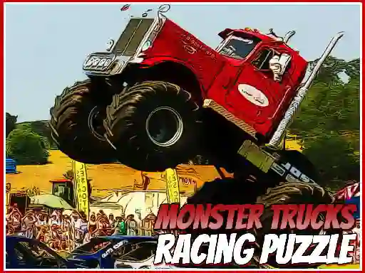 遊戲Monster Trucks Racing Puzzle在線