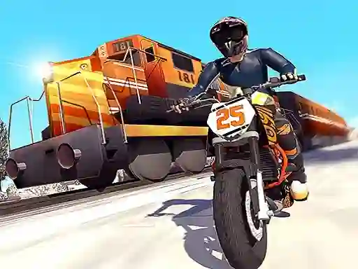 遊戲Trail Bike vs Train Race在線