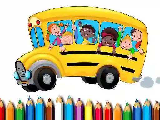 遊戲School Bus Coloring Book在線