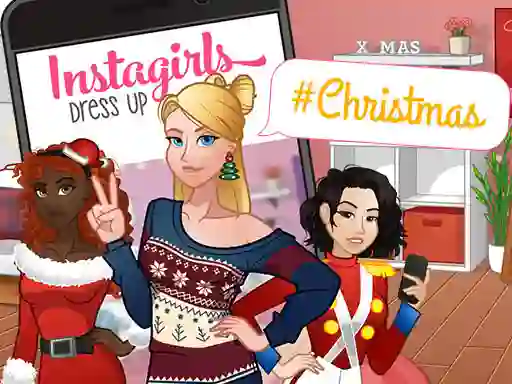 遊戲InstaGirls Christmas Dress Up在線