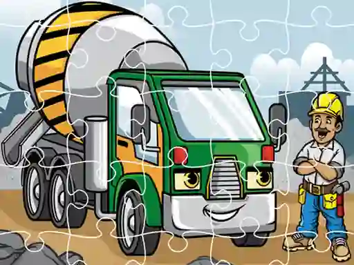遊戲Construction Trucks Jigsaw在線