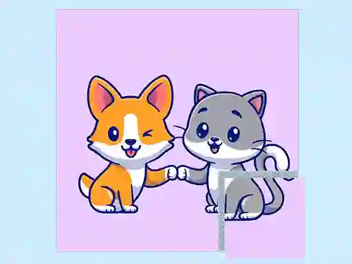 遊戲Cats and Dogs Puzzle在線
