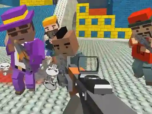 遊戲GunGame shooting warfare: blocky gangster在線