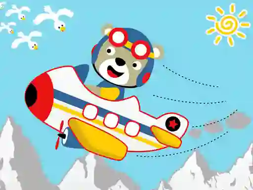 遊戲Friendly Airplanes For Kids Coloring在線