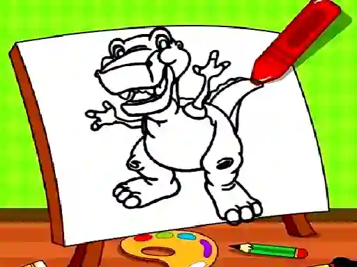 遊戲Easy Kids Coloring Dinosaur在線