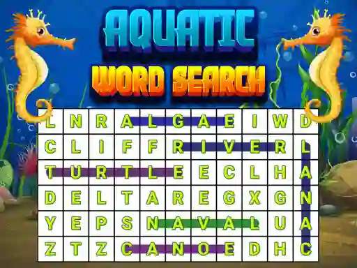遊戲Aquatic Word Search在線