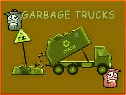 遊戲Garbage Trucks Hidden Trash Can在線