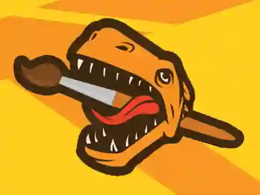 遊戲Dinosaur Warrior Coloring在線