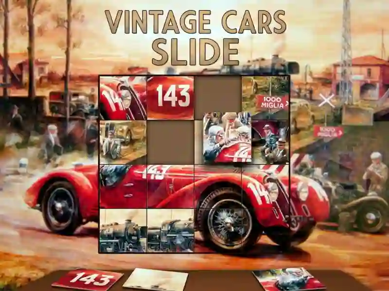 遊戲Vintage Cars Slide在線