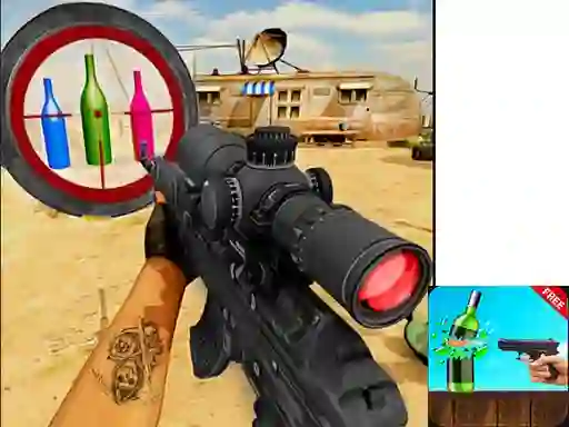 遊戲Sniper Bottle Shooting在線