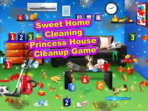 遊戲Sweet Home Cleaning: Princess House Cleanup Game在線