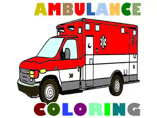 遊戲Ambulance Trucks Coloring Pages在線