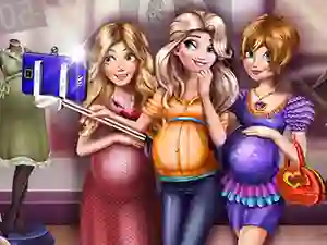 遊戲Princesses Pregnant Selfie在線