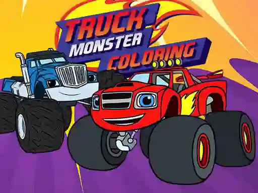 遊戲Truck Monster Coloring在線