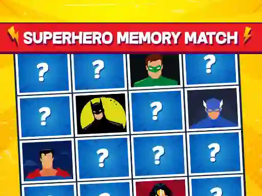 遊戲Superhero Memory Match在線