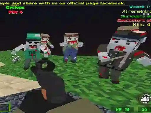 遊戲Blocky Combat SWAT Zombie Survival在線