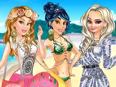 遊戲Princesses Boho Beachwear Obsession在線