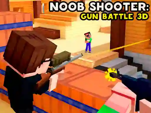 遊戲Noob Shooter: Gun Battle 3D在線