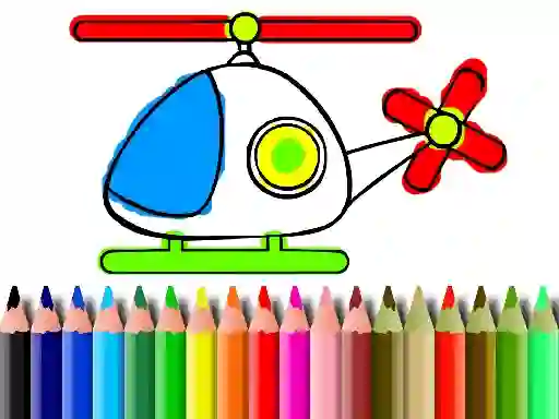 遊戲Back To School Helicopter Coloring在線