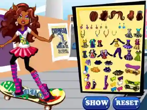 遊戲Clawdeen skates在線