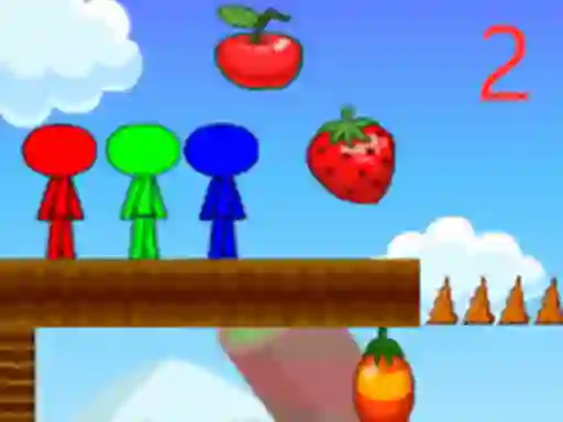 遊戲Stickman Bros In Fruit Island 2在線