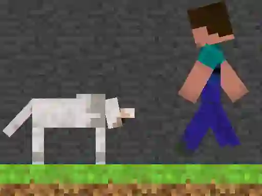 遊戲Steve and Wolf在線