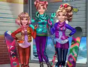 遊戲Princesses Winter Holiday在線