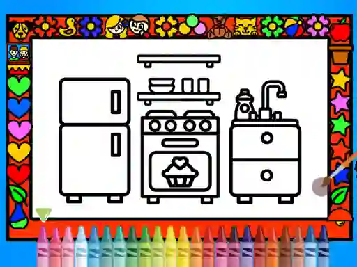 遊戲Color and Decorate Rooms在線