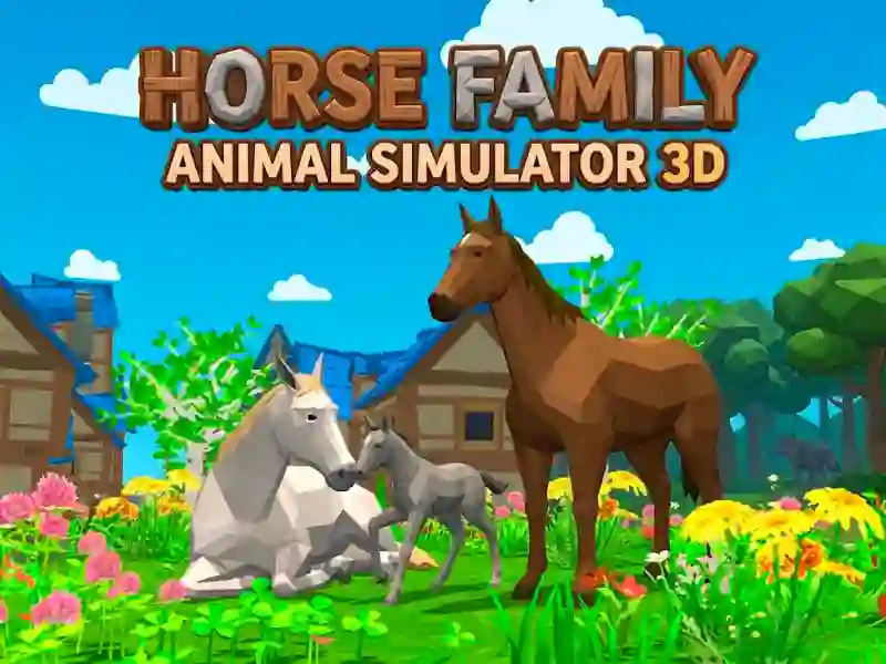 遊戲Horse Family Animal Simulator 3D在線