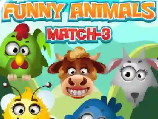 遊戲Funny Animals Match 3在線