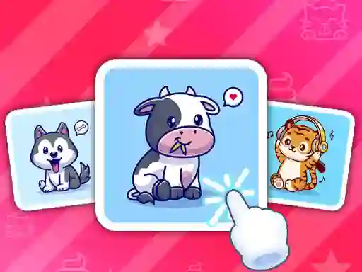 遊戲Cute Animal Cards在線