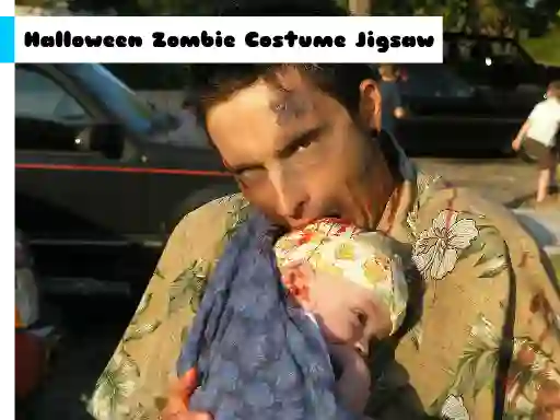 遊戲Halloween Zombie Costume Jigsaw在線