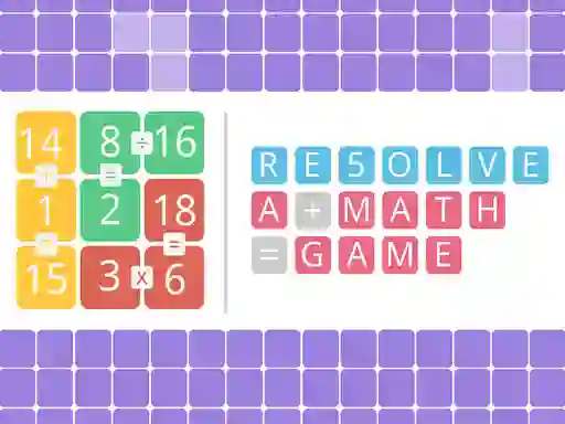 遊戲Resolve a math game在線