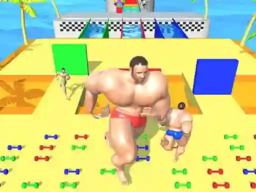 遊戲Muscle Race 3D: Smash Running Game在線