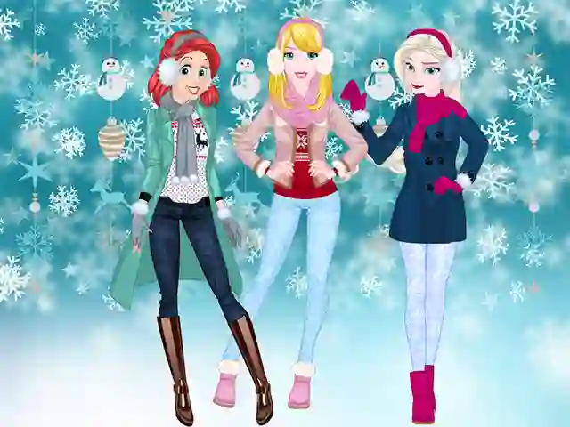遊戲Princesses Winter Spree在線