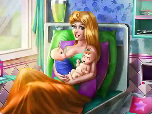 遊戲Sleepy Princess Twins Birth在線