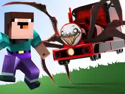 遊戲Noob vs Spider Train在線