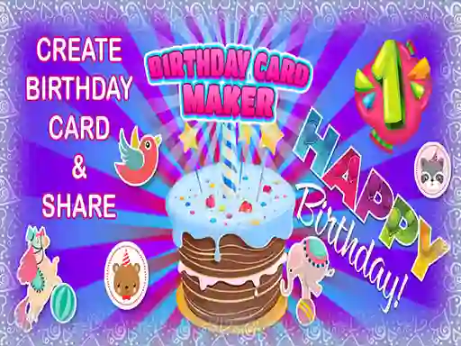 遊戲Birthday Card Maker在線