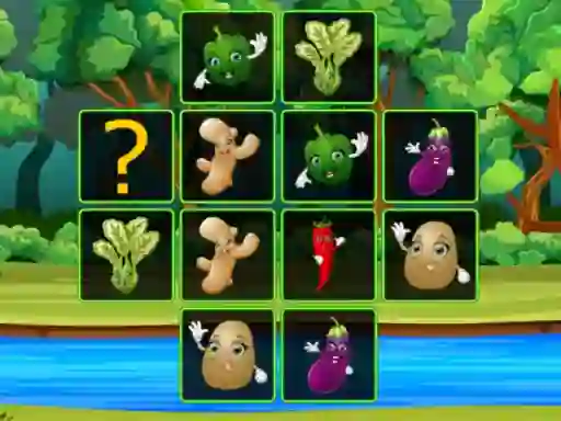 遊戲Vegetable Cards Match在線