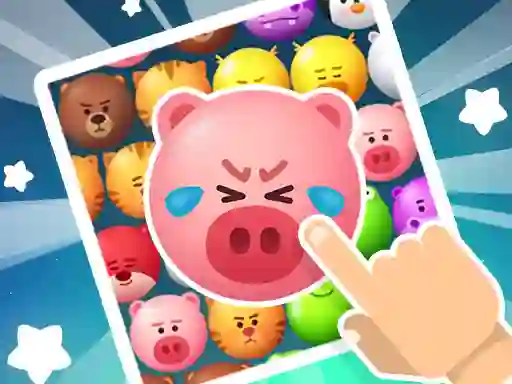 遊戲Crazy Zoo Swipe Match 3 Puzzle在線