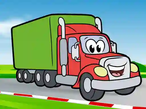 遊戲Happy Trucks Coloring在線