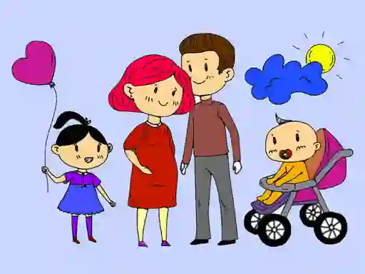 遊戲Happy Family Coloring Book在線