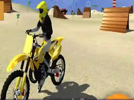遊戲Motor Cycle Beach Stunt在線