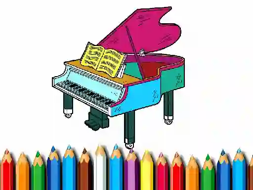遊戲Back To School: Piano Coloring Book在線
